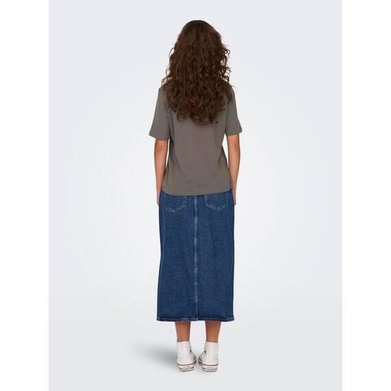ONLY Damen ONLONLY S/S Tee CS, Fallen Rock/Plum Kitten + Wine, XXXL