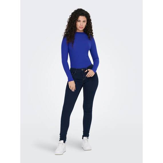 ONLY Women's ONLEMMA L/S HIGH Neck NOOS JRS Top, Surf The Web, XXS