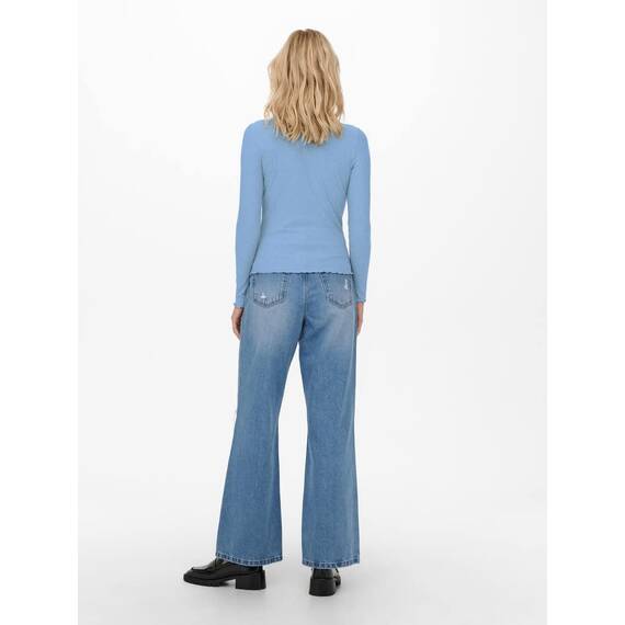 ONLY Women's ONLEMMA L/S HIGH Neck NOOS JRS Top, Ultramarine, XXS
