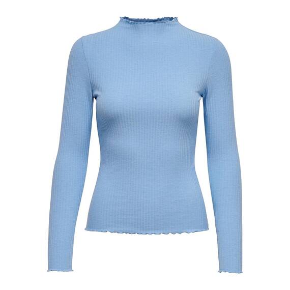 ONLY Women's ONLEMMA L/S HIGH Neck NOOS JRS Top, Ultramarine, XXS