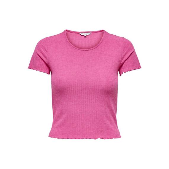 ONLY Damen Onlemma S/S Short Top Noos JRS Fuchsia Purple S