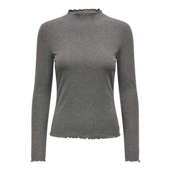 ONLY Damen Onlemma L/S High Neck Top Noos JRS Langarmshirt, Plum Kitten,XS