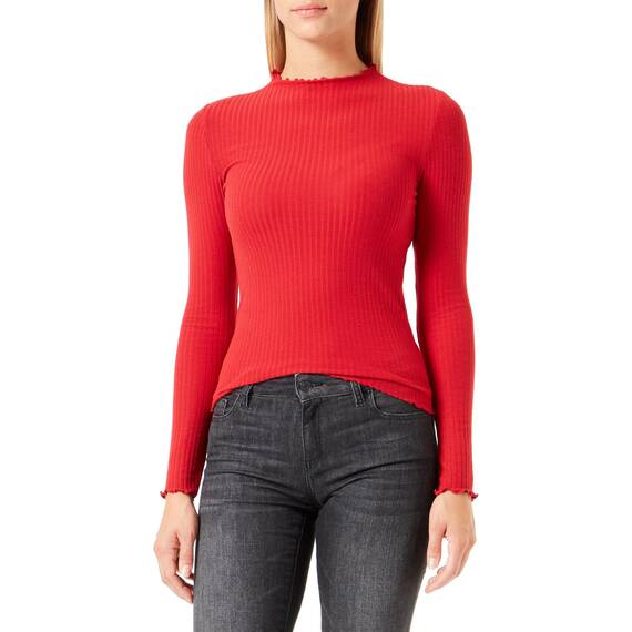 ONLY Damen Onlemma L/S High Neck Top Noos JRS, Lychee, L