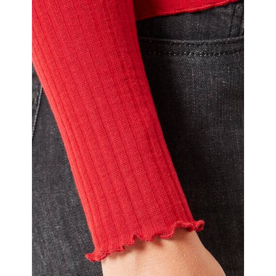 ONLY Damen Onlemma L/S High Neck Top Noos JRS, Lychee, L
