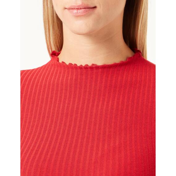 ONLY Damen Onlemma L/S High Neck Top Noos JRS, Lychee, L