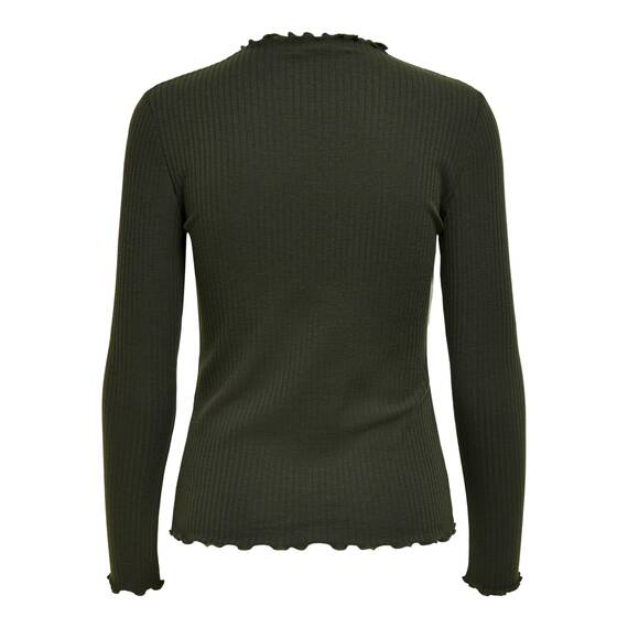ONLY Damen Onlemma L/S High Neck Top Noos JRS Langarmshirt, Rosin,XXL