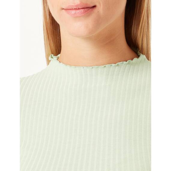 ONLY Damen Onlemma L/S High Neck Top Noos JRS, Smoke Green/Detail:Melange, 3XL
