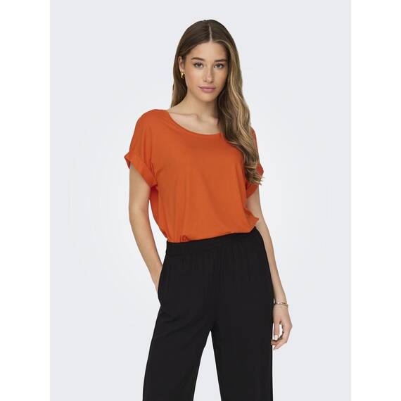 ONLY Tops für Damen Basic Kurzarm Rundhals