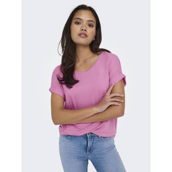 ONLY Tops für Damen Basic Kurzarm Rundhals