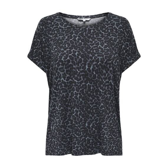 ONLY Damen Onlmoster AOP S/S Noos JRS Klassisches Regular Fit Top Mit Kurzen Ärmeln Für Den Sommer, Formal Gray, M