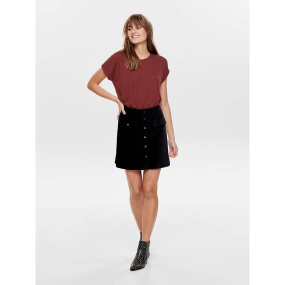 ONLY Tops für Damen Basic Kurzarm Rundhals