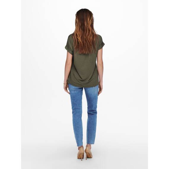 ONLY Tops für Damen Basic Kurzarm Rundhals