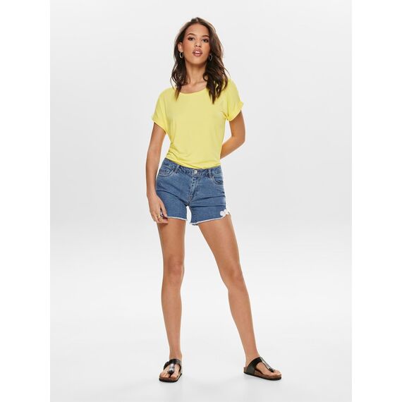ONLY Tops für Damen Basic Kurzarm Rundhals