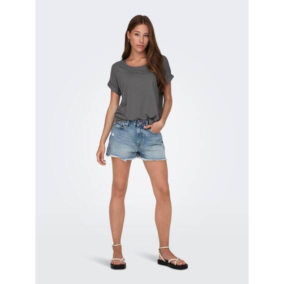 ONLY Tops für Damen Basic Kurzarm Rundhals