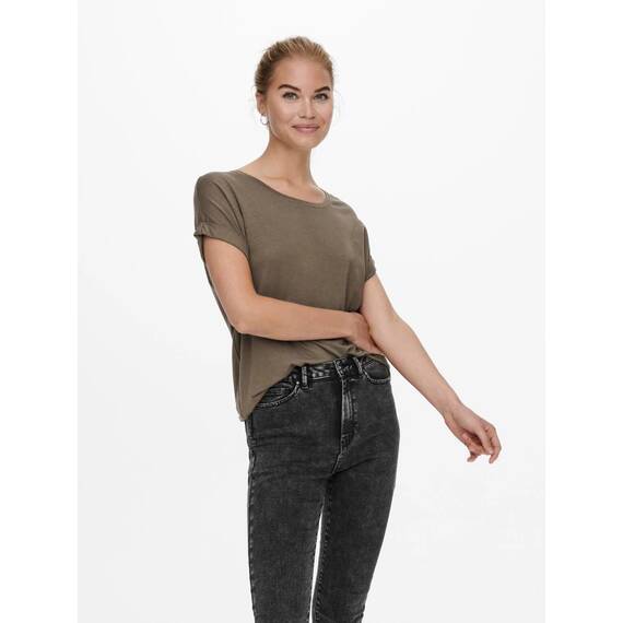ONLY Tops für Damen Basic Kurzarm Rundhals