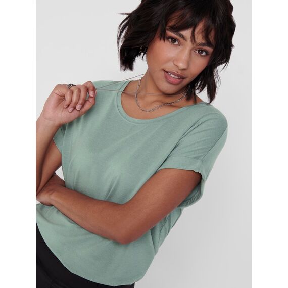 ONLY Tops für Damen Basic Kurzarm Rundhals