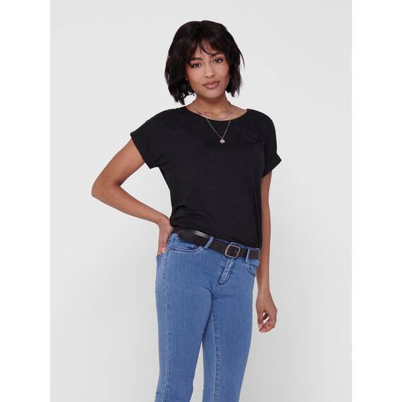 ONLY Tops für Damen Basic Kurzarm Rundhals