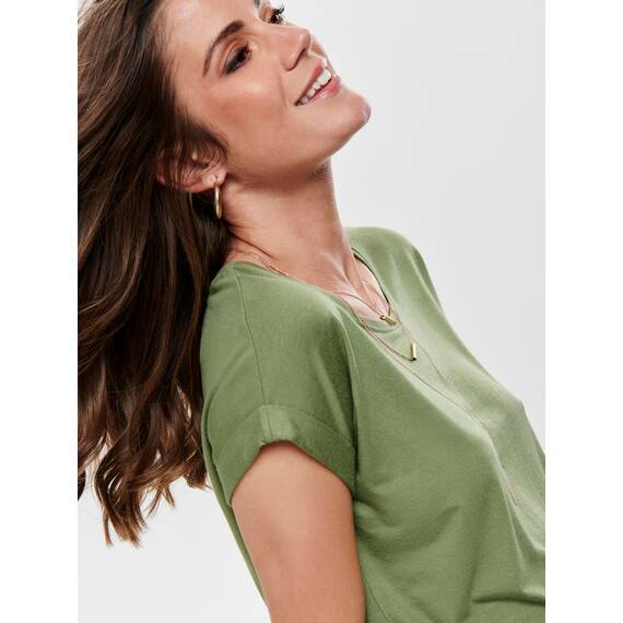 ONLY Tops für Damen Basic Kurzarm Rundhals