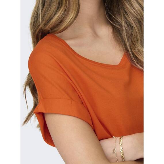 ONLY Tops für Damen Basic Kurzarm Rundhals