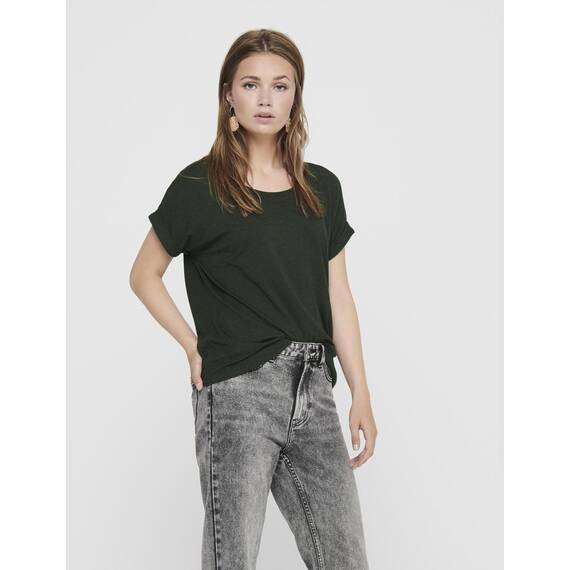 ONLY Damen Onlmoster S/S O-Neck Top Noos JRS, Grün (Rosin), M