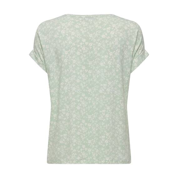 ONLY Damen Onlmoster AOP S/S Top Noos JRS, Subtle Green/AOP:Emma Mono Flower, 3XL