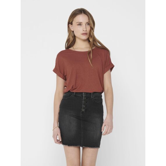 ONLY Damen Onlmoster S/S O-Neck Top Noos JRS T-Shirt, Henna, XS EU