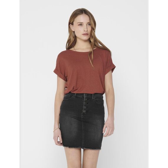 ONLY Damen Onlmoster S/S O-Neck Top Noos JRS T-Shirt, Henna, XS EU