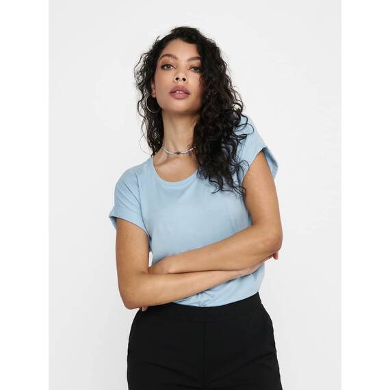 ONLY Tops für Damen Basic Kurzarm Rundhals