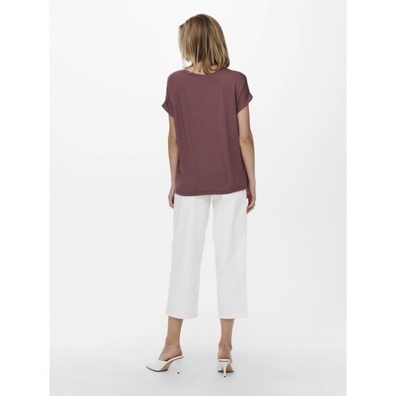 ONLY Damen Onlmoster S/S O-Neck Top Noos JRS, Rosa (Rose Brown), L