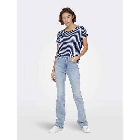 ONLY Tops für Damen Basic Kurzarm Rundhals