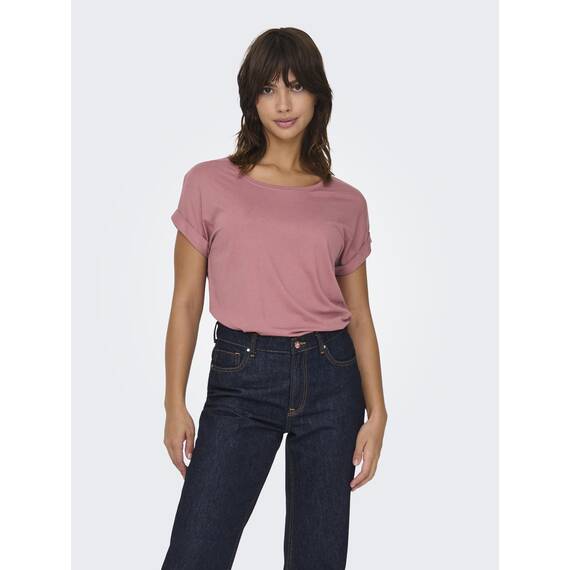 ONLY Tops für Damen Basic Kurzarm Rundhals