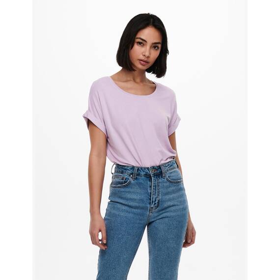 ONLY Tops für Damen Basic Kurzarm Rundhals