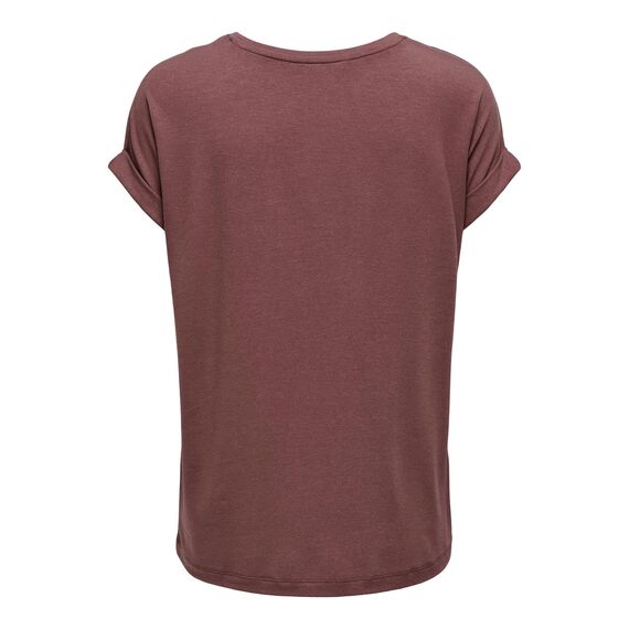 ONLY Damen Onlmoster S/S O-Neck Top Noos JRS, Rosa (Rose Brown), L