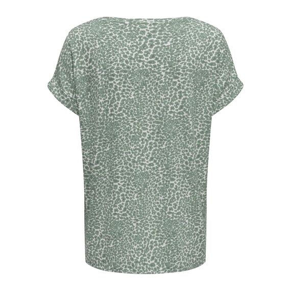 ONLY Damen Onlmoster AOP S/S Noos JRS Klassisches Regular Fit Top Mit Kurzen Ärmeln Für Den Sommer, Chinois Green, XXS