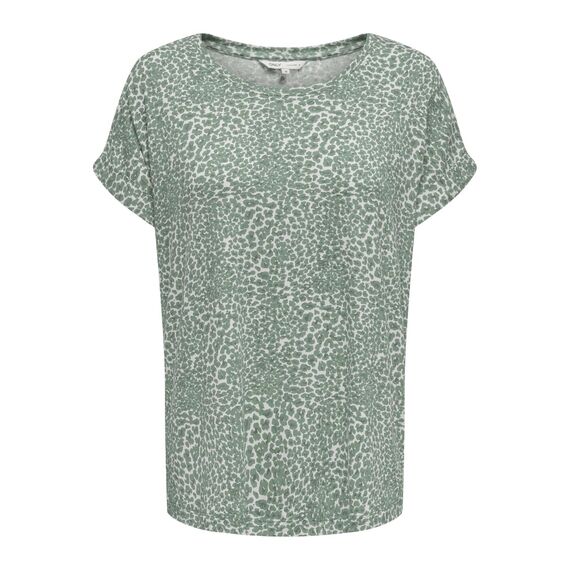 ONLY Damen Onlmoster AOP S/S Noos JRS Klassisches Regular Fit Top Mit Kurzen Ärmeln Für Den Sommer, Chinois Green, XXS