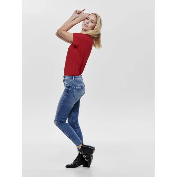 ONLY Tops für Damen Basic Kurzarm Rundhals
