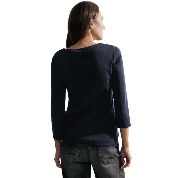 Cecil Damen Basic Shirt in Unifarbe