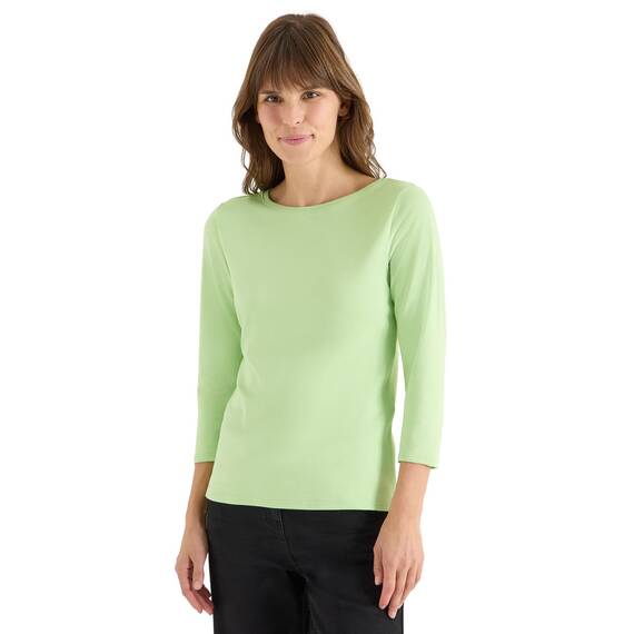 Damen Basic Shirt in Unifarbe