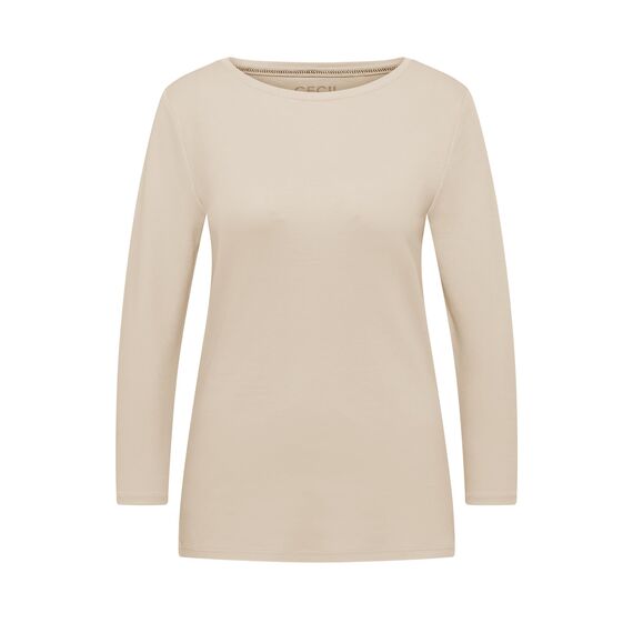 Damen Basic Shirt in Unifarbe