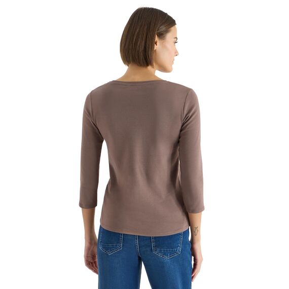 Damen Basic Shirt in Unifarbe