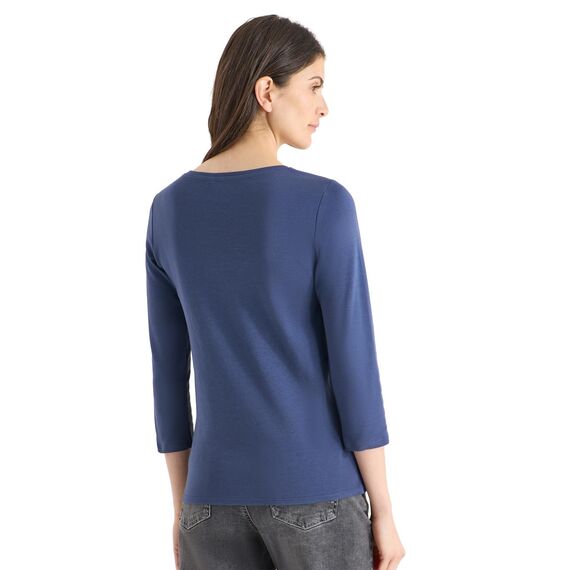 Damen Basic Shirt in Unifarbe