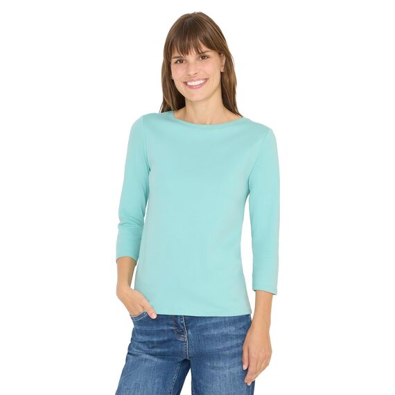 Damen Basic Shirt in Unifarbe