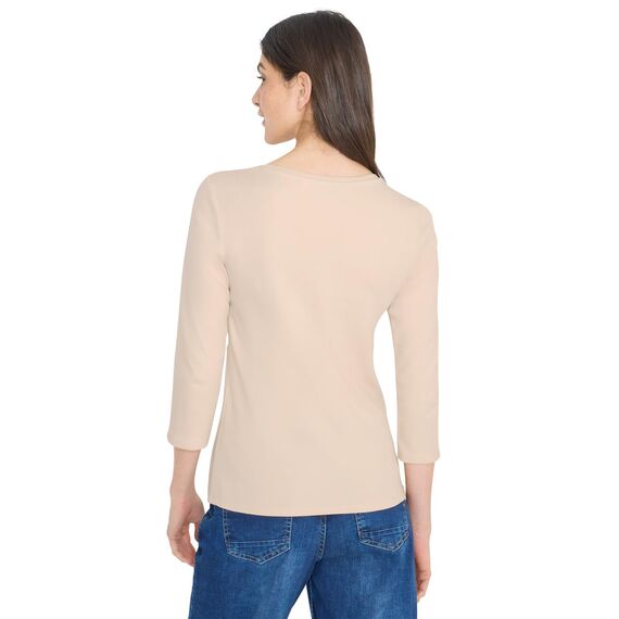 Damen Basic Shirt in Unifarbe