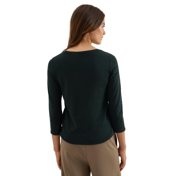 Damen Basic Shirt in Unifarbe