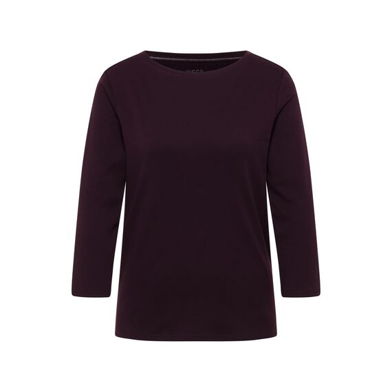 Damen Basic U-Boot Shirt