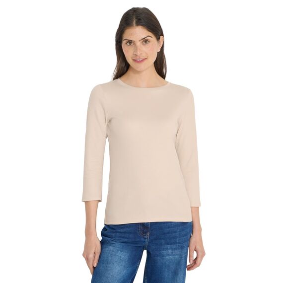 Damen Basic Shirt in Unifarbe