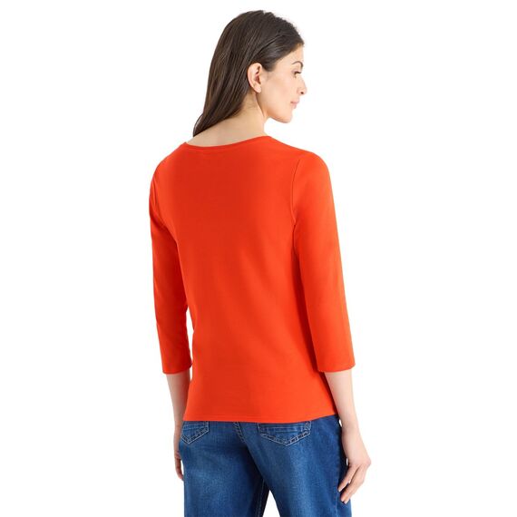 Damen Basic Shirt in Unifarbe