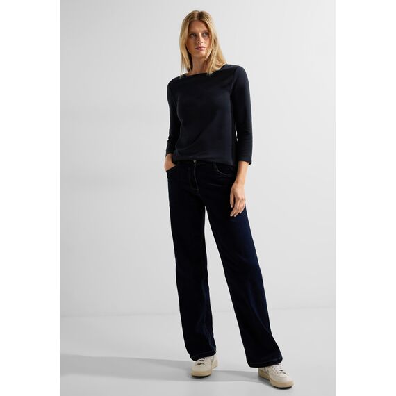 Cecil Damen T-Shirt, Deep Blue, XS