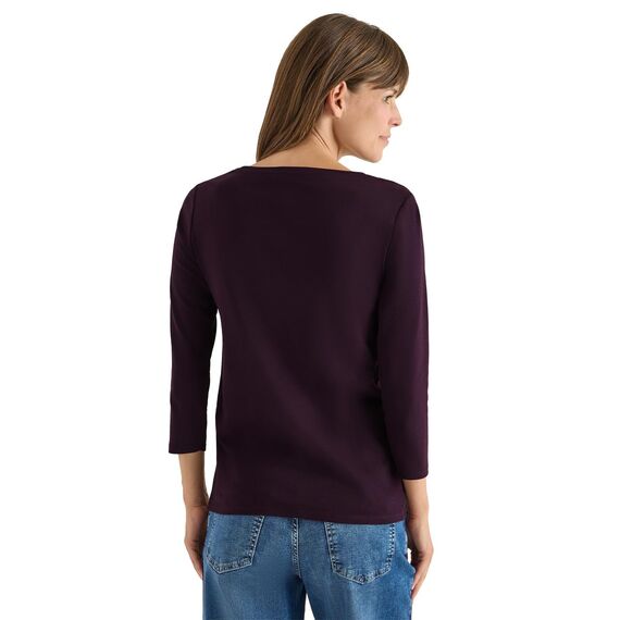 Damen Basic U-Boot Shirt