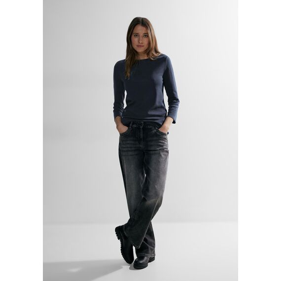 Cecil Damen Basic Shirt in Unifarbe